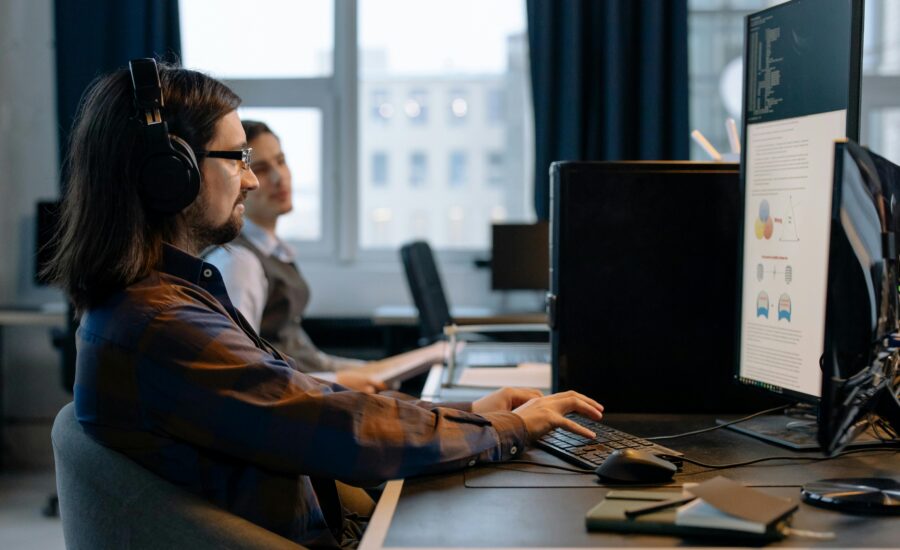 Woman on the computer